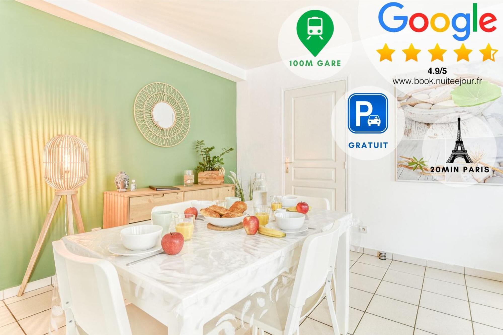 Appart'Hotel Versailles Saint Cyr L'Ecole - Gare Sncf A 100M Et Parking Prive المظهر الخارجي الصورة